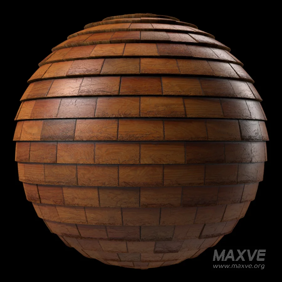 D261 Wood Roofing by Snow – Sbsar Seamless PBR 4k - Image 1