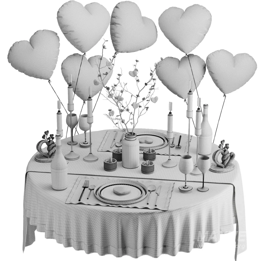 Romantic Tableware Set1 - Image 1