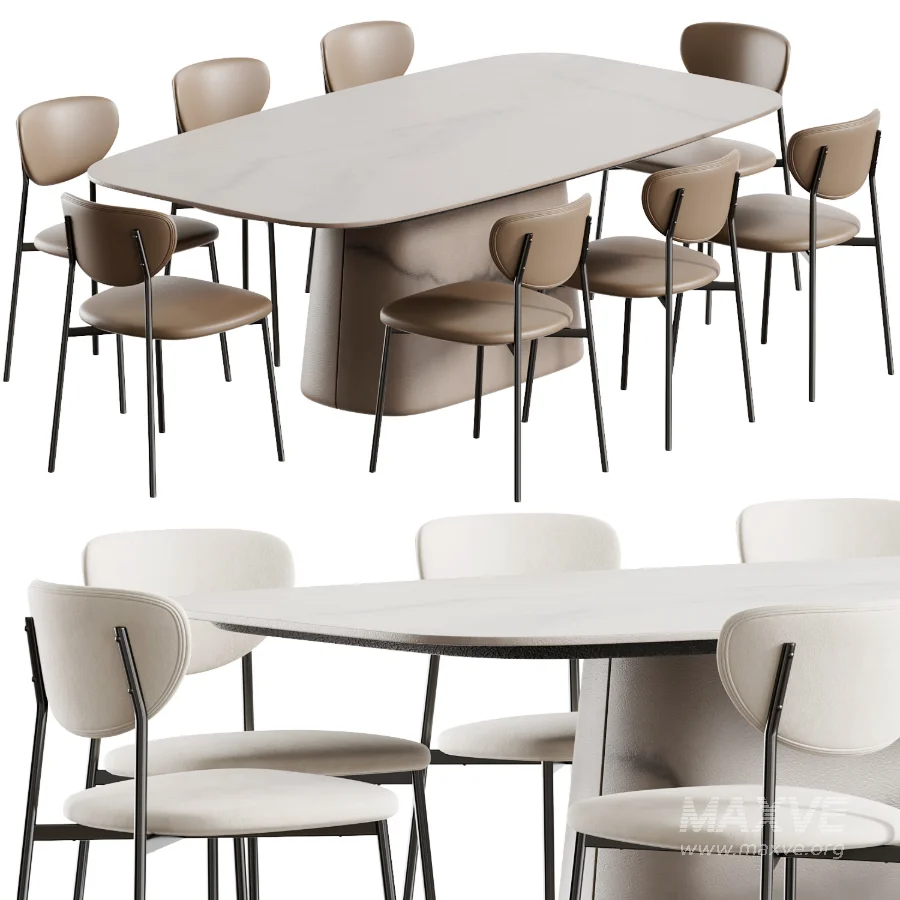 Dining set 08 - Image 1