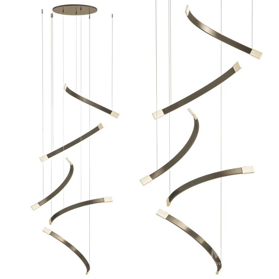 CTO Lighting Trace Free Fall Chandelier - Image 7