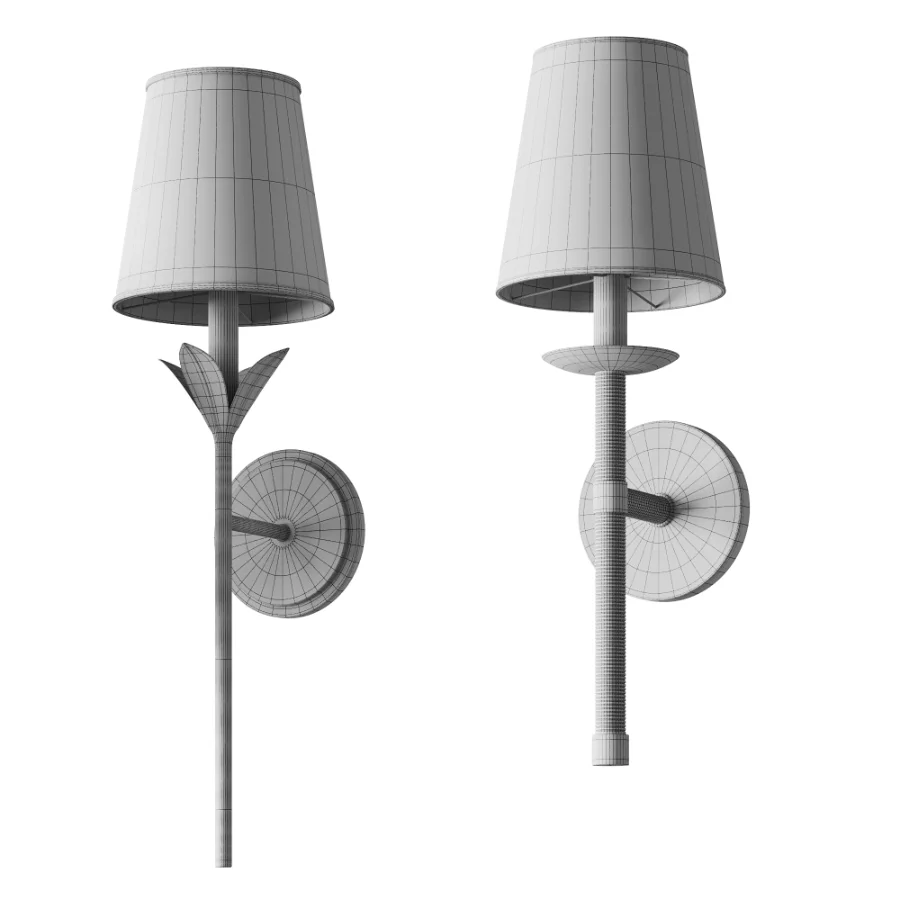 Olive Leaf Stem And Demske Sconce - Image 10