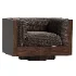 Eucalyptus Veneer Swivel Chair Sebastian - Thumbnail 4