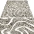 Modern Abstract Wool Wave Rug 033 - Thumbnail 2