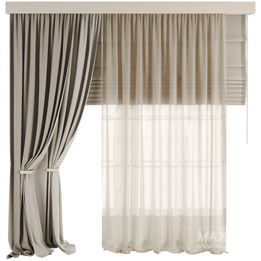 Silk and Cotton Curtain Set 103 - Image 4