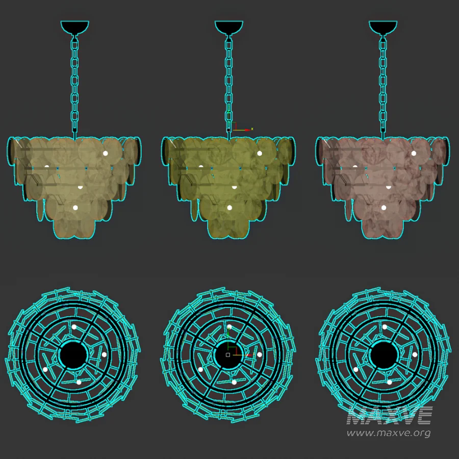 Chandelier Disk 57 murano lamp - Image 8