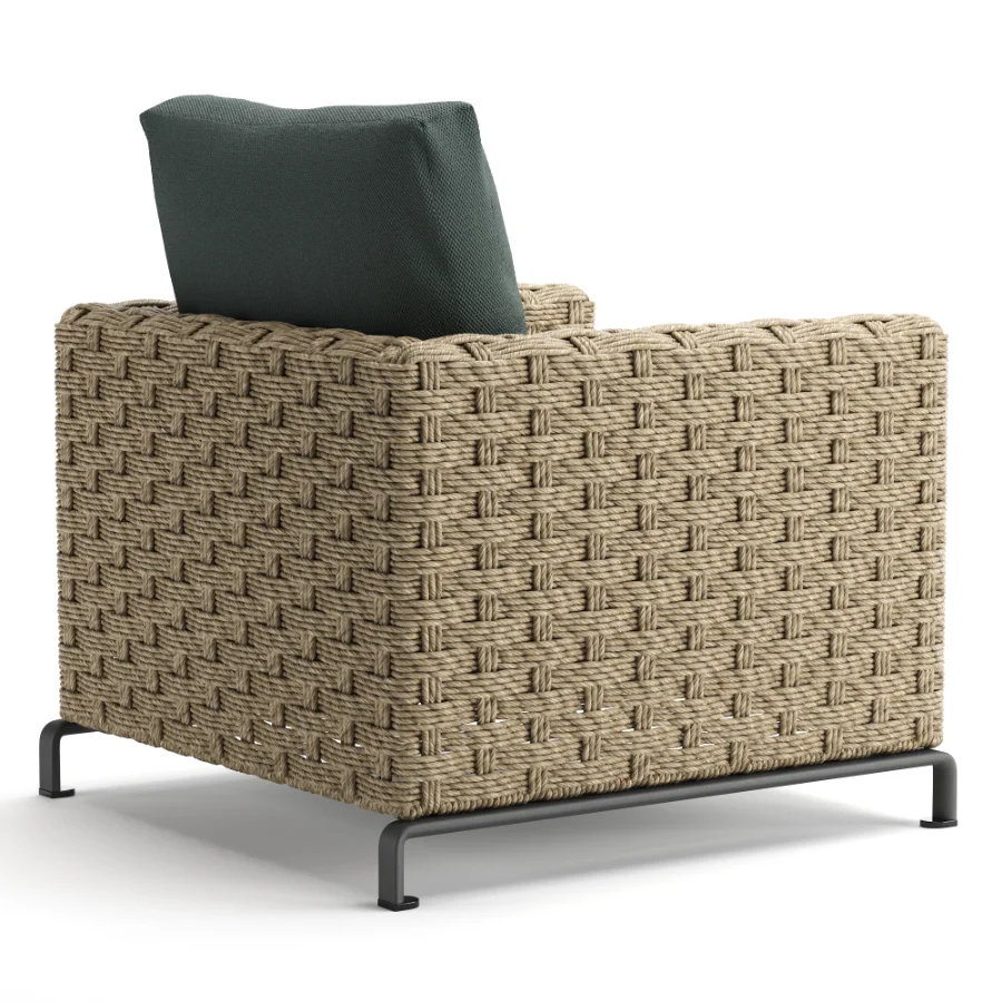 Ray Outdoor Natural Armchair - Image 3