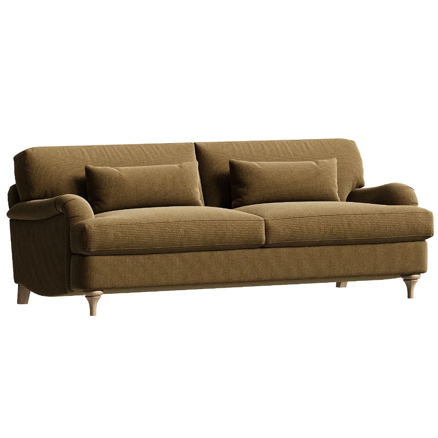 Daphnis Oatmeal Fabric Sofa 3 Seater - Image 2