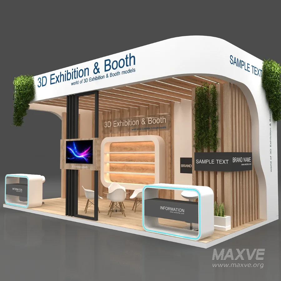 stall booth 3d - Image 1