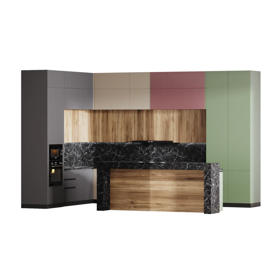 Modern_style kitchen set in 4 different designs - Image 4