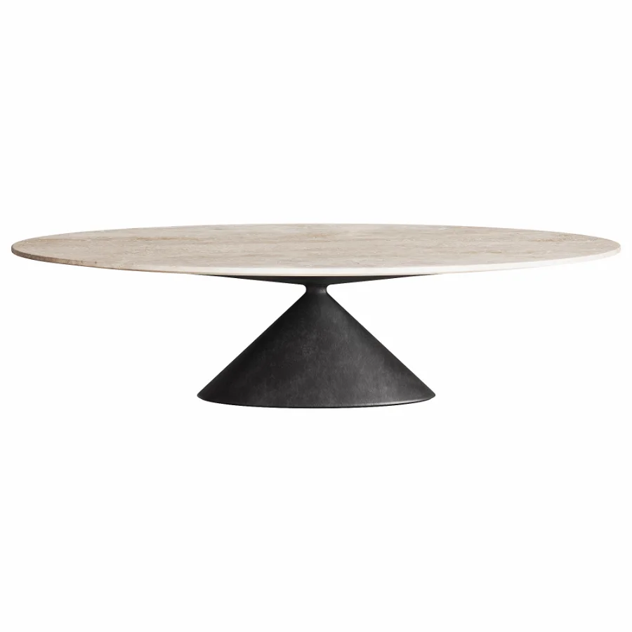 Maxi Clay Oval Dining Table By Desalto - Image 1
