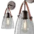 Glass and Leather And Versatile Bath Sconce - Thumbnail 10