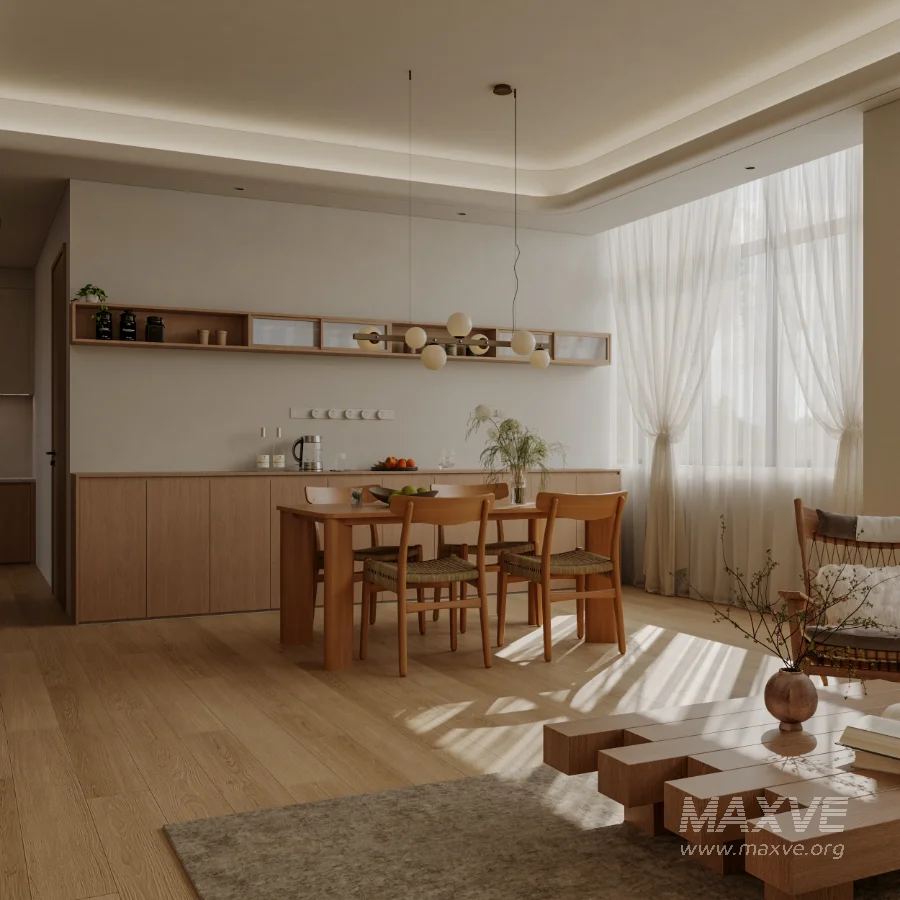 Modern living and dining room bedroom - Image 12