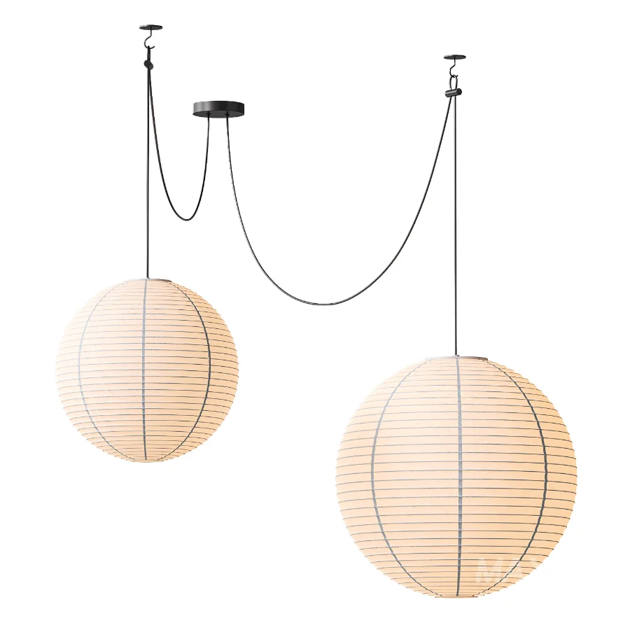 Noguchi Akari Japanese Style Pendant Light - Image 2