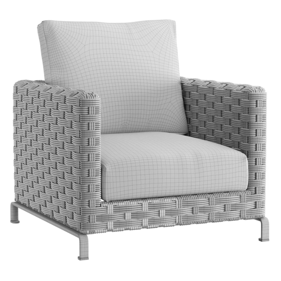 Ray Outdoor Natural Armchair - Image 1
