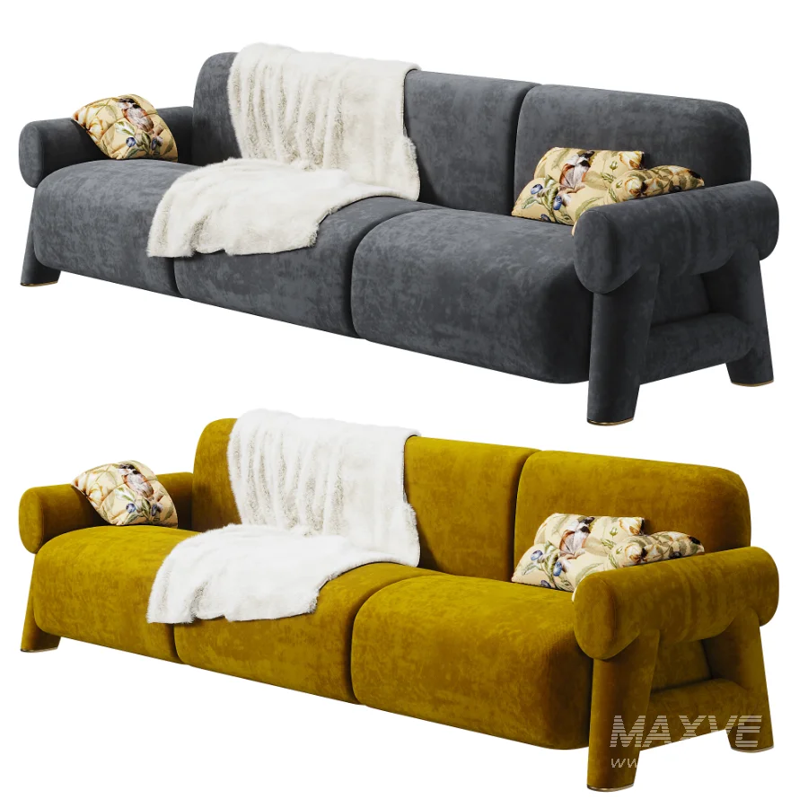 Lugar Nefertiti 3-person sofa - Image 7