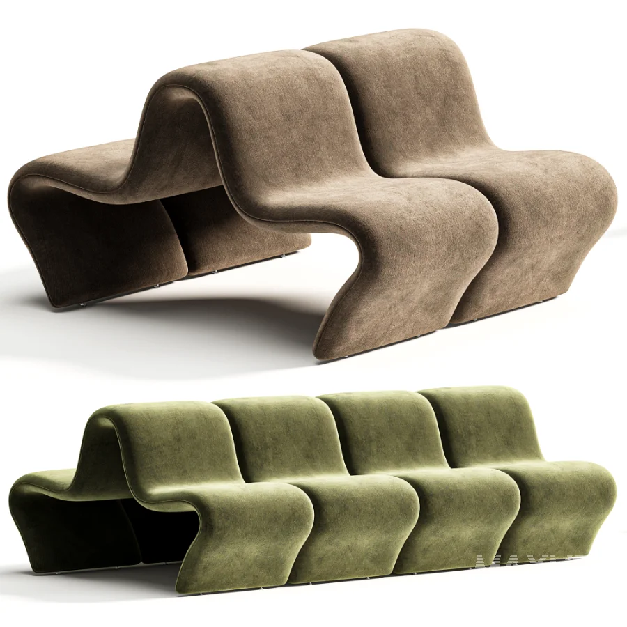 Dos a Dos Louvre Pierre Paulin by 1stdibs - Image 2