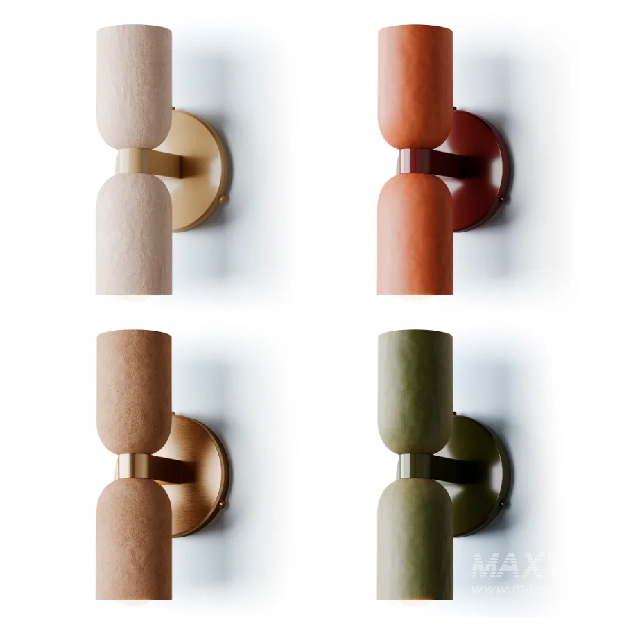 Ceramic Up Down Wall Sconce - Image 1