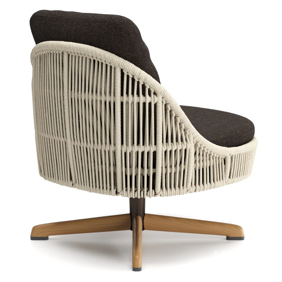 Sendai Cord Outdoor Lounge Armchair - Image 2