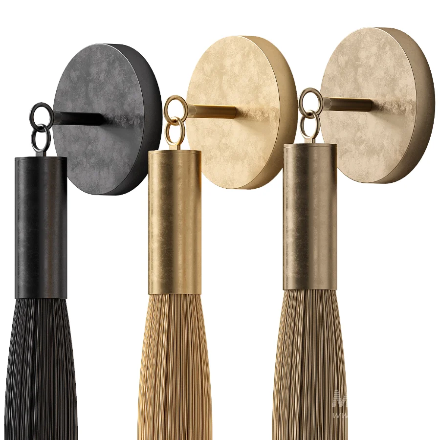 Wall Lamp Apparatus Horsehair 1 - Image 3