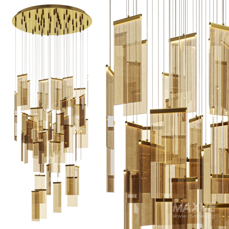 Modern Acrylic Creative Staircase Chandelier - Image 5