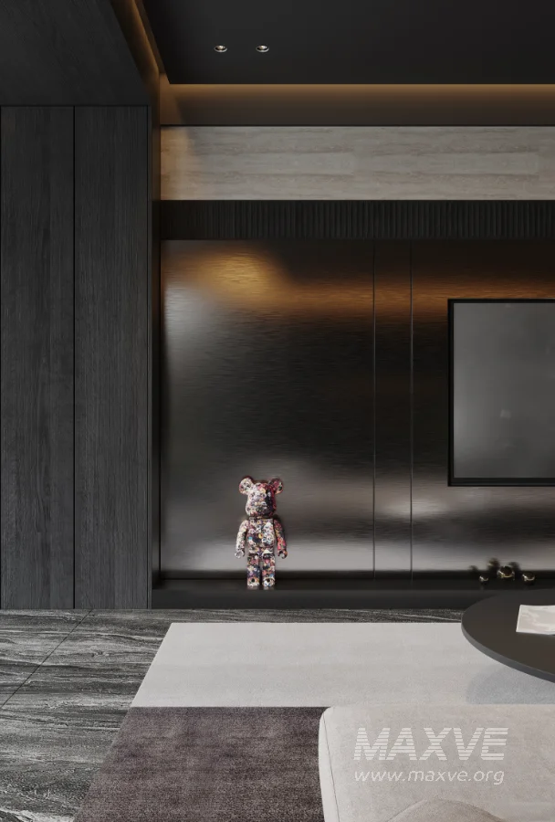 Modern living room and dining room interior scene - Image 7