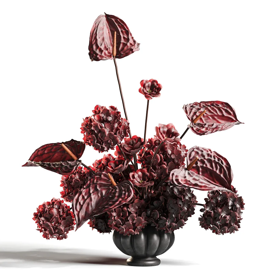 Signature Hydrangea And Anthurium Floral - Image 1