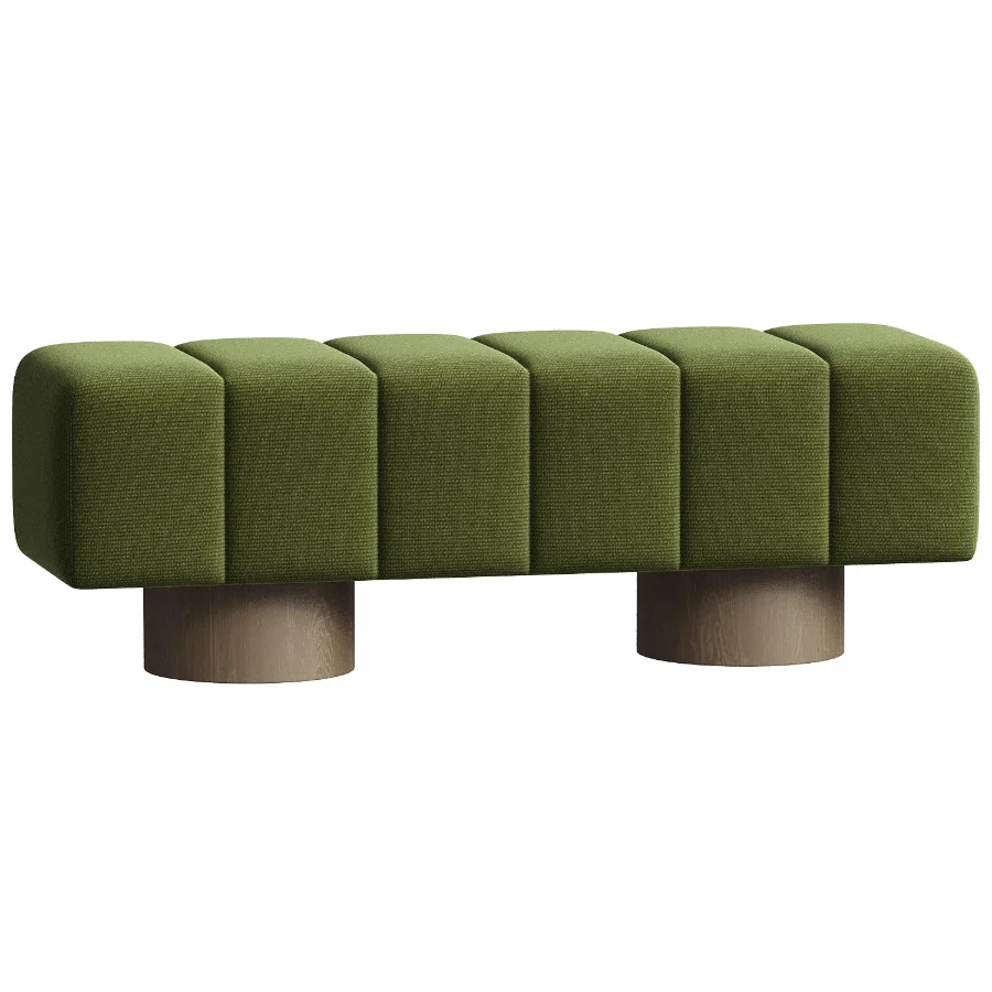 Marlon Dining Bench With Wooden Base - Image 3