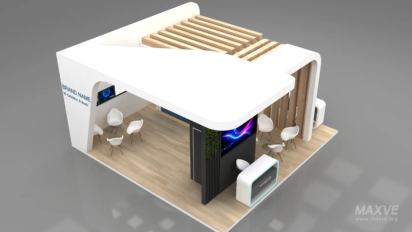 Exhibition Booth 3D Model - Image 2