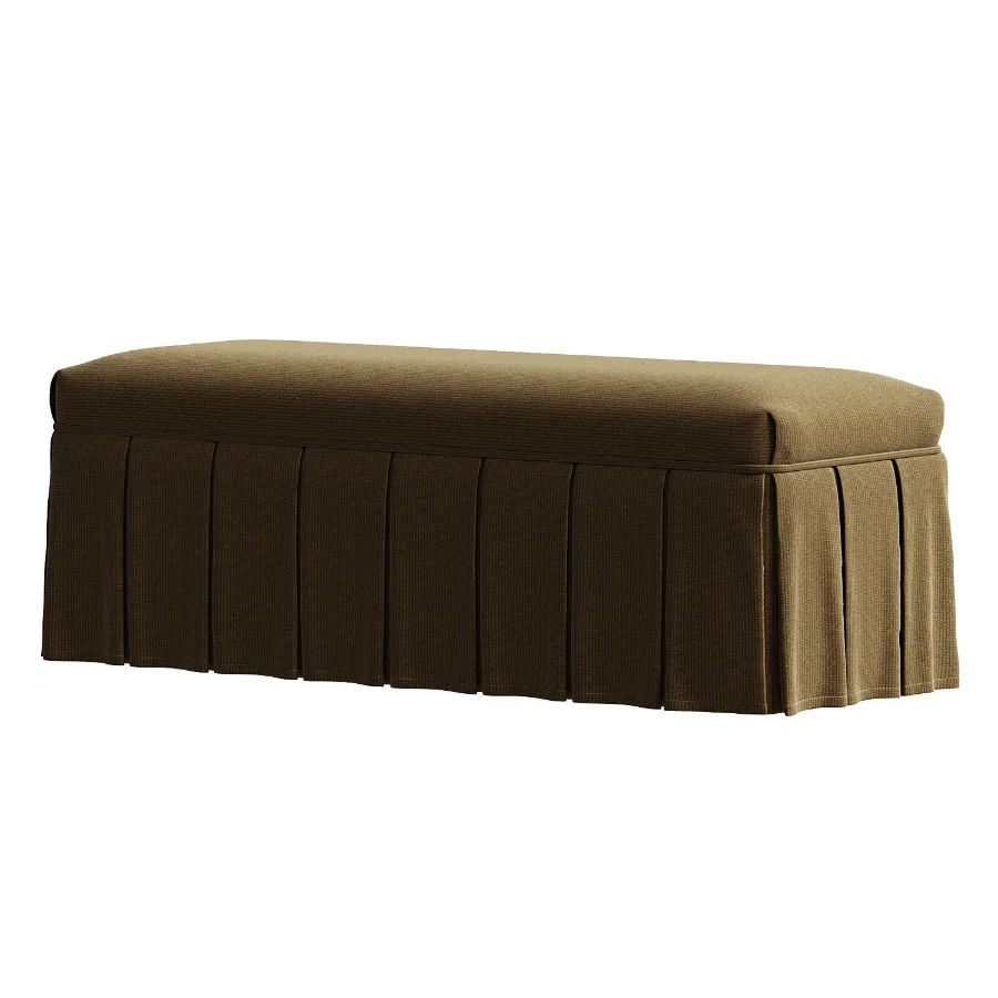 Egerton Box Pleat Storage Bench - Image 2