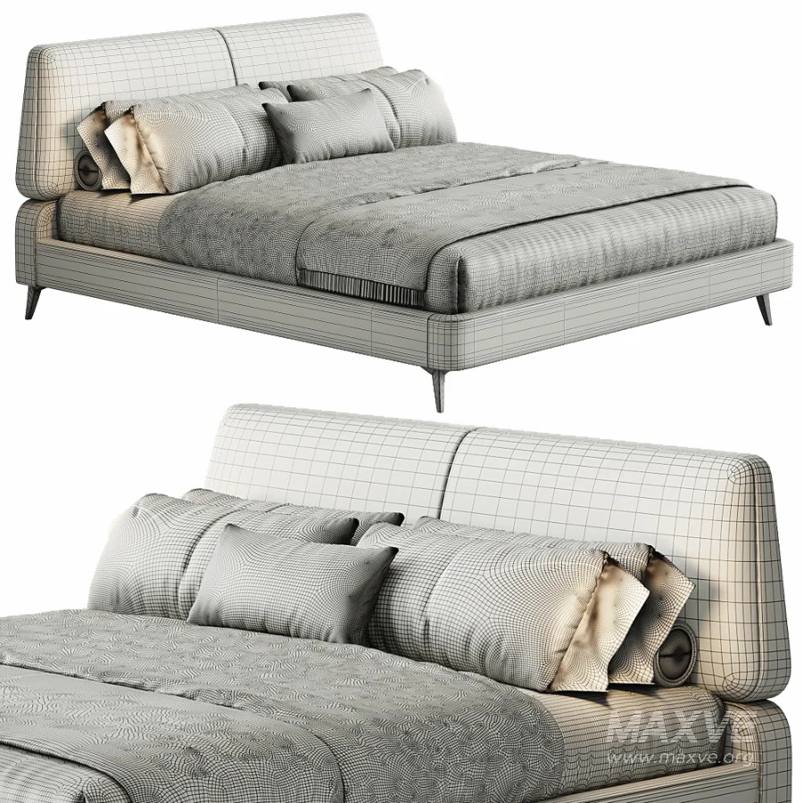Contemporary Double Bed By POESY - Image 3