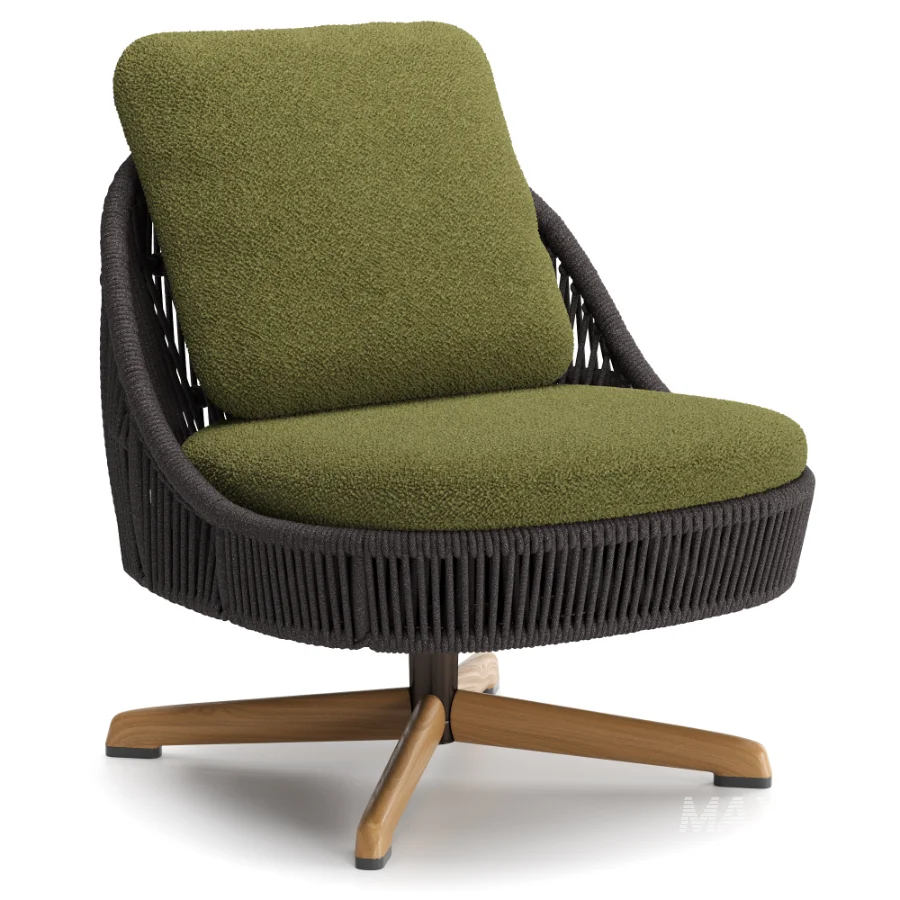 Sendai Cord Outdoor Lounge Armchair - Image 4