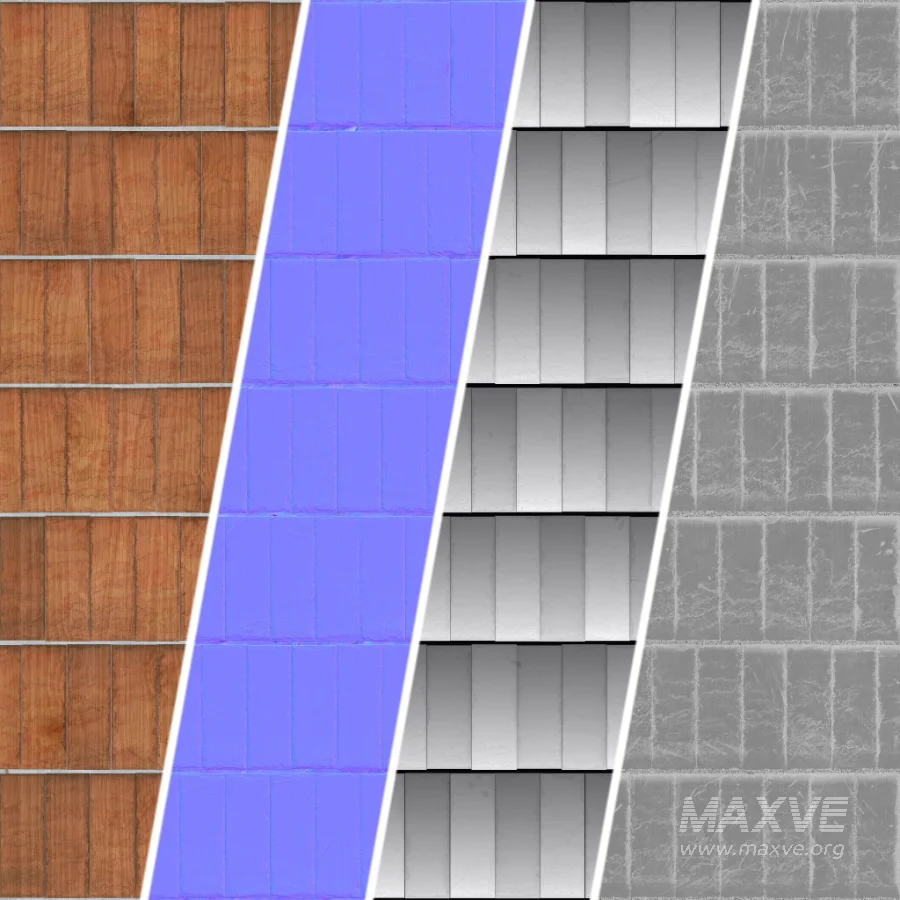 D264 Wood Roofing by Snow – Sbsar Seamless PBR 4k - Image 6