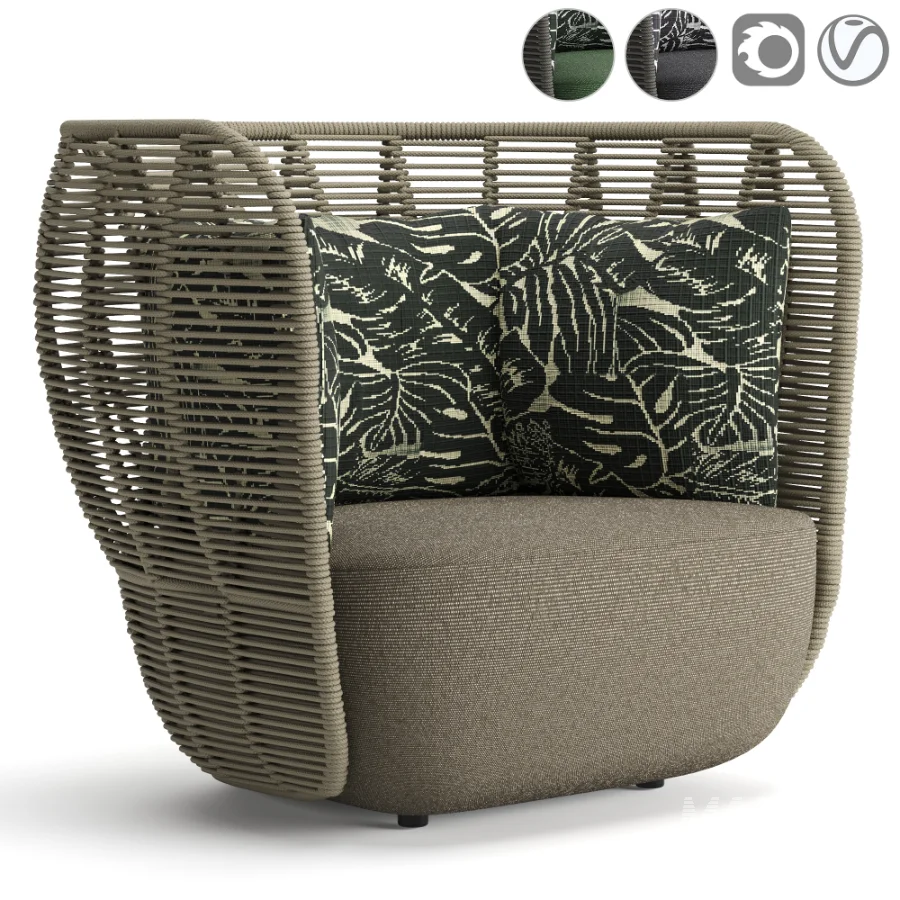 Bay Outdoor Armchair V1 - Image 1