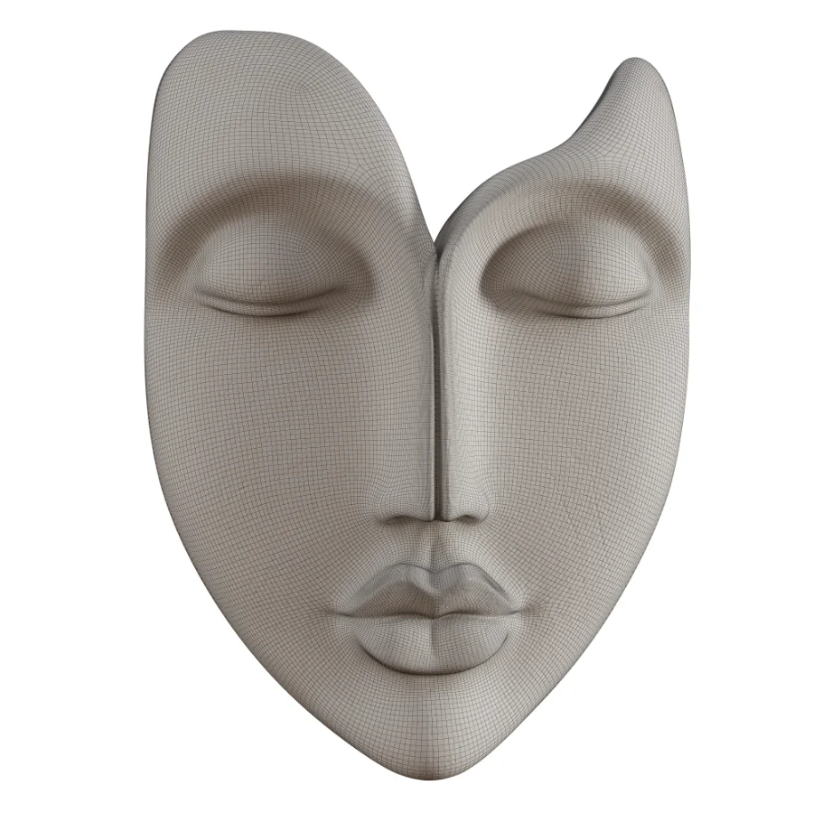 Cream Black Face Wall Art - Image 6