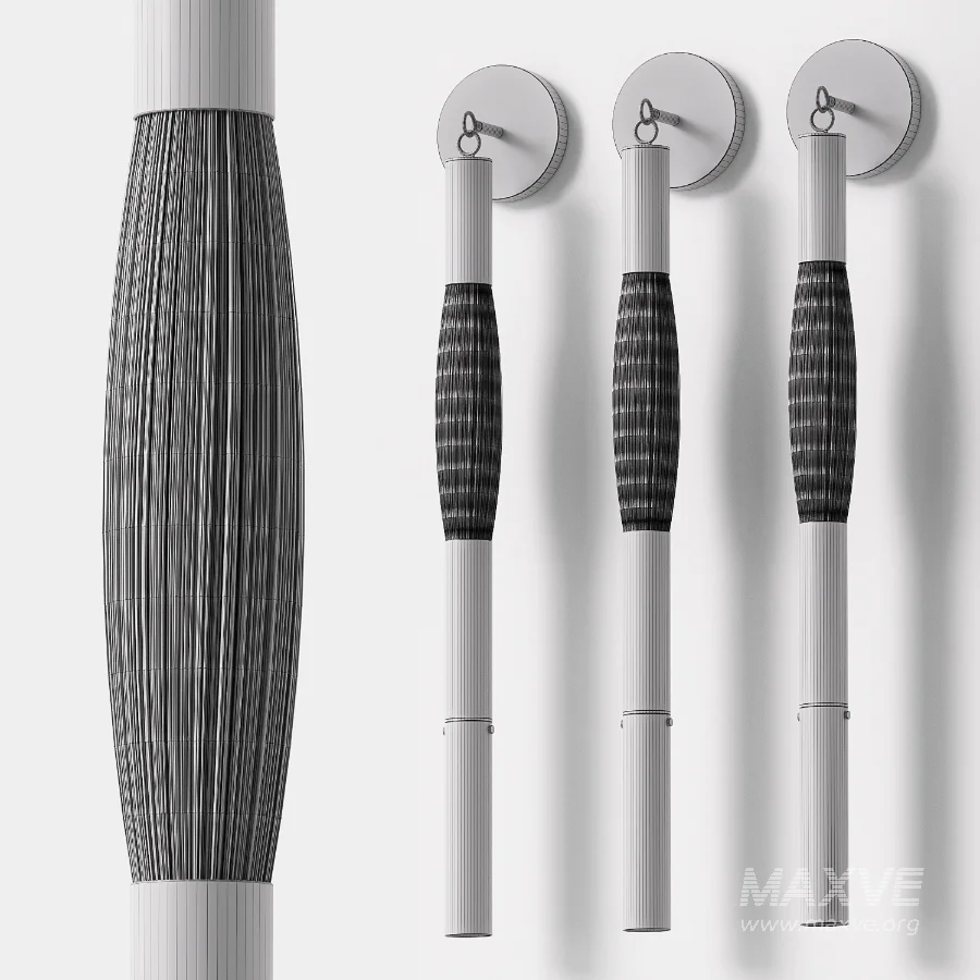 Wall Lamp Apparatus Horsehair 1 - Image 5