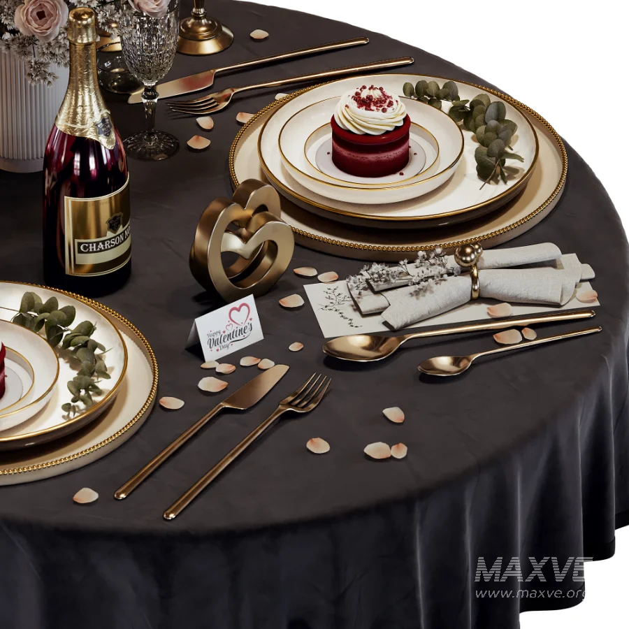 Romantic Tableware Set for February 14 - Image 13