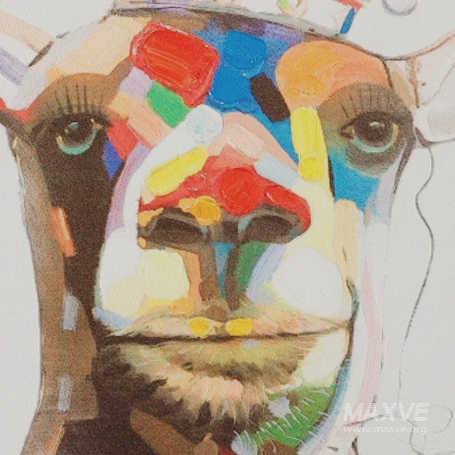 D175 Painting Crowned Giraffe - Image 1