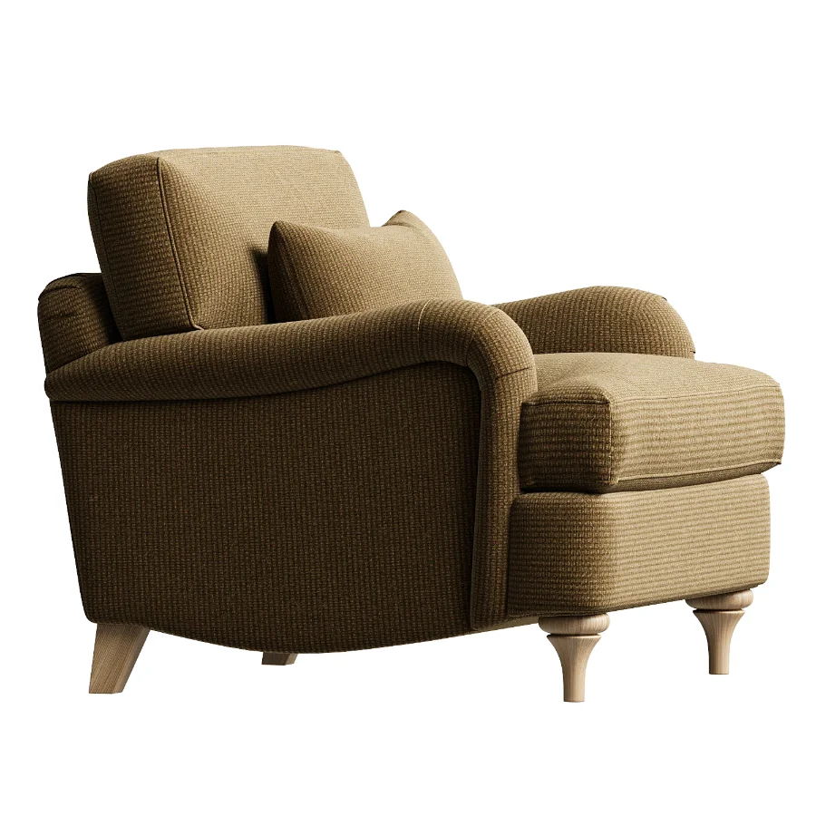 Daphnis Seaweed Velvet Sofa 1 Seater - Image 3