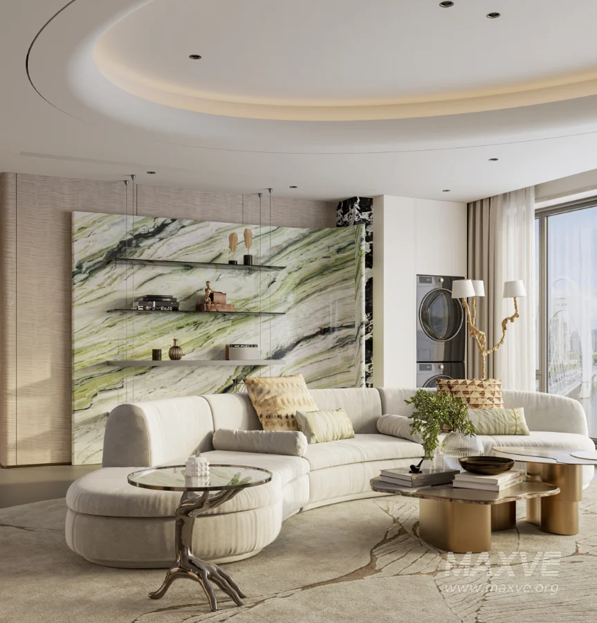 Luxury living room and dining room - Image 8