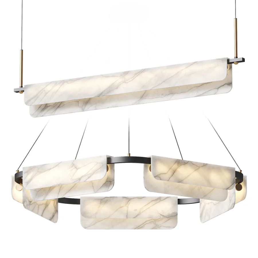 Zazu Alabaster Chandelier - Image 1