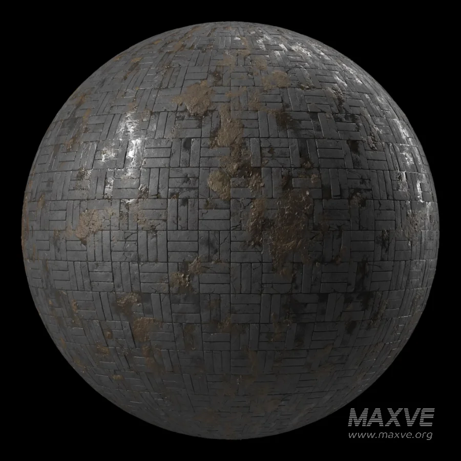 D289 Wet Pavement by mud – Seamless Pbr 4k - Image 5