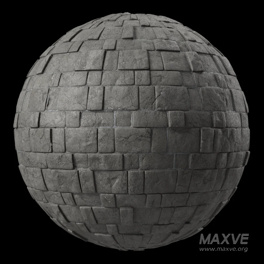 D314 Decorative Slat Stone wall – Sbsar Pbr 4k Seamless - Image 2