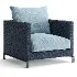 Ray Outdoor Fabric Armchair - Thumbnail 3