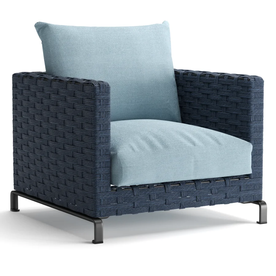 Ray Outdoor Fabric Armchair - Image 3