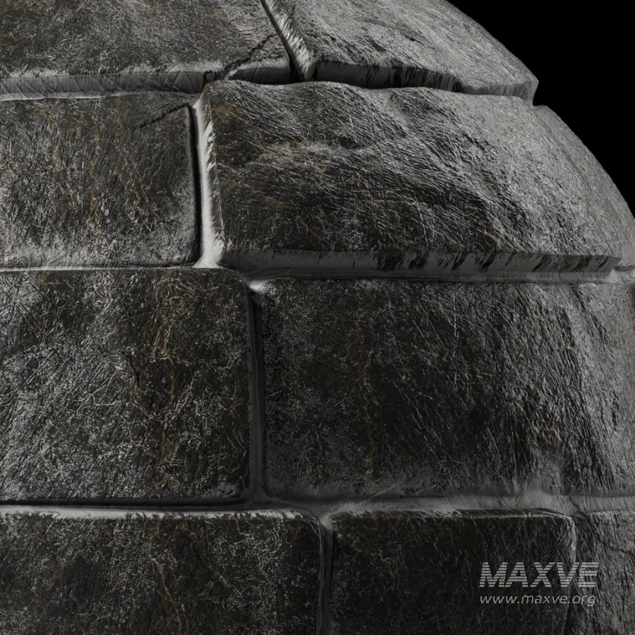 D321 Decorative Slat Stone wall – Sbsar Pbr 4k Seamless - Image 3