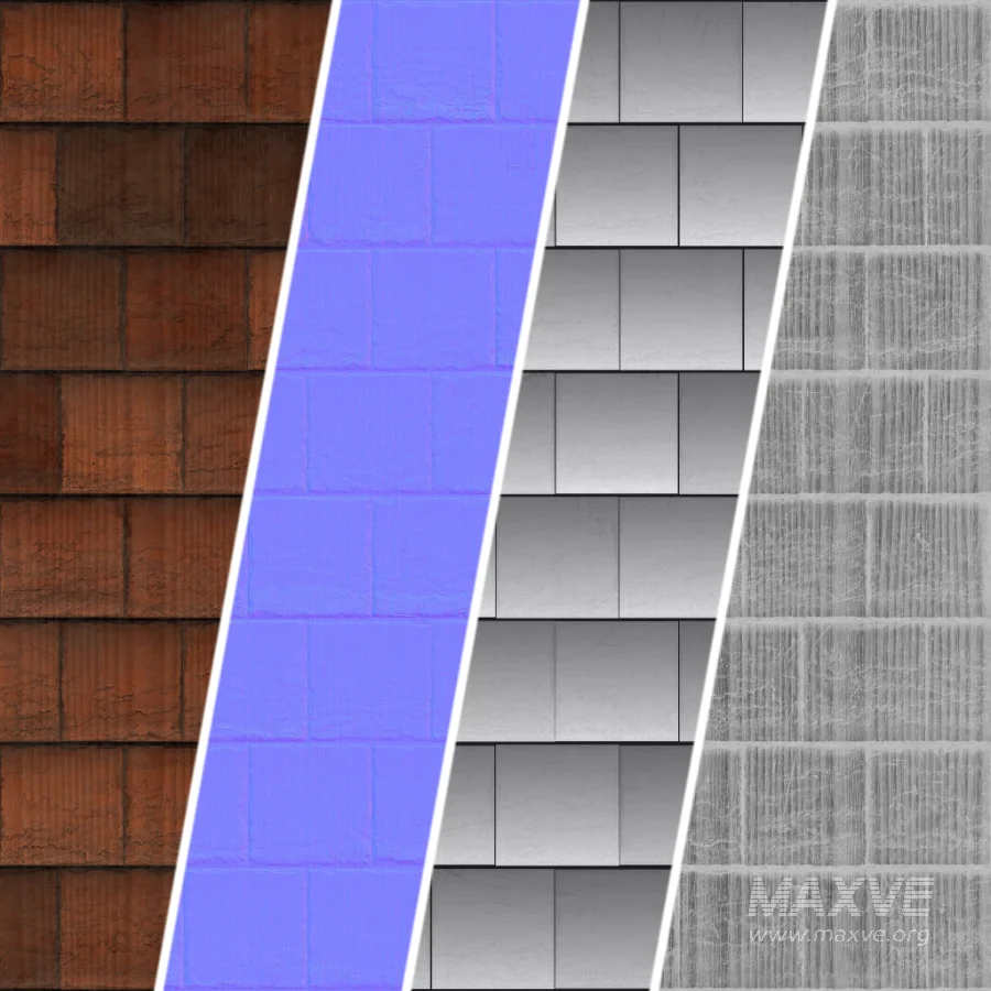 D262 Wood Roofing by Snow – Sbsar Seamless PBR 4k - Image 3