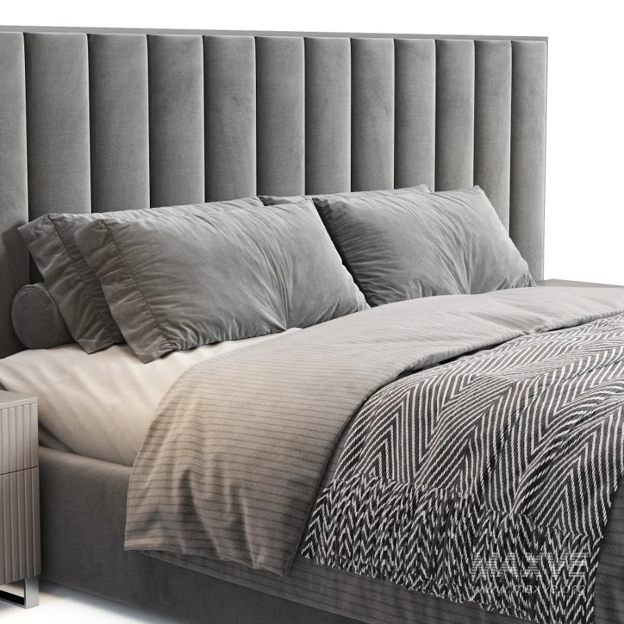 Haymon Velvet Bed by Mercer 41 - Image 4