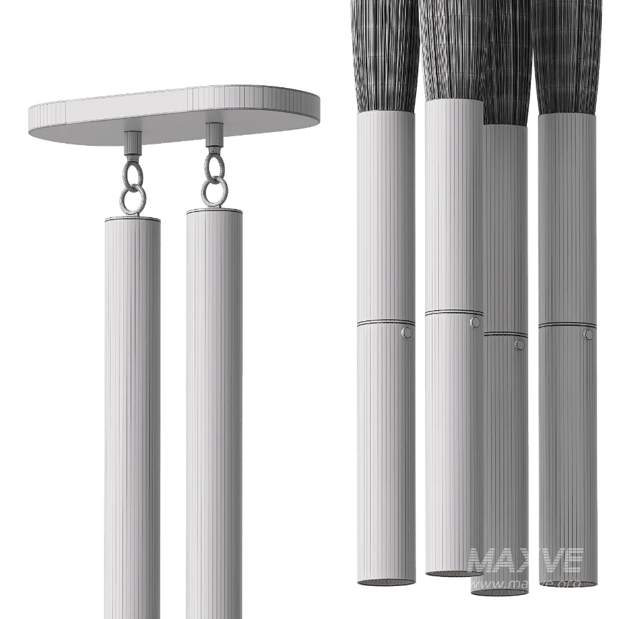 Pendant Lamp Apparatus Horsehair 4 - Image 5