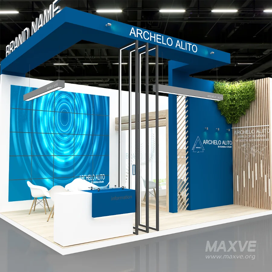 2side open exhibition booth - Image 1