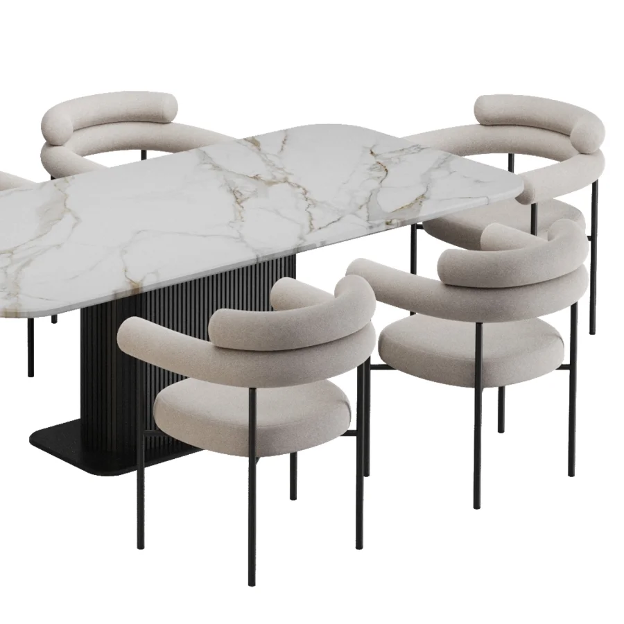 Dinning chair and table340 - Image 2